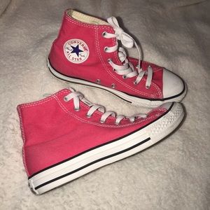 Pink high top Converse Chuck Taylor All Star
